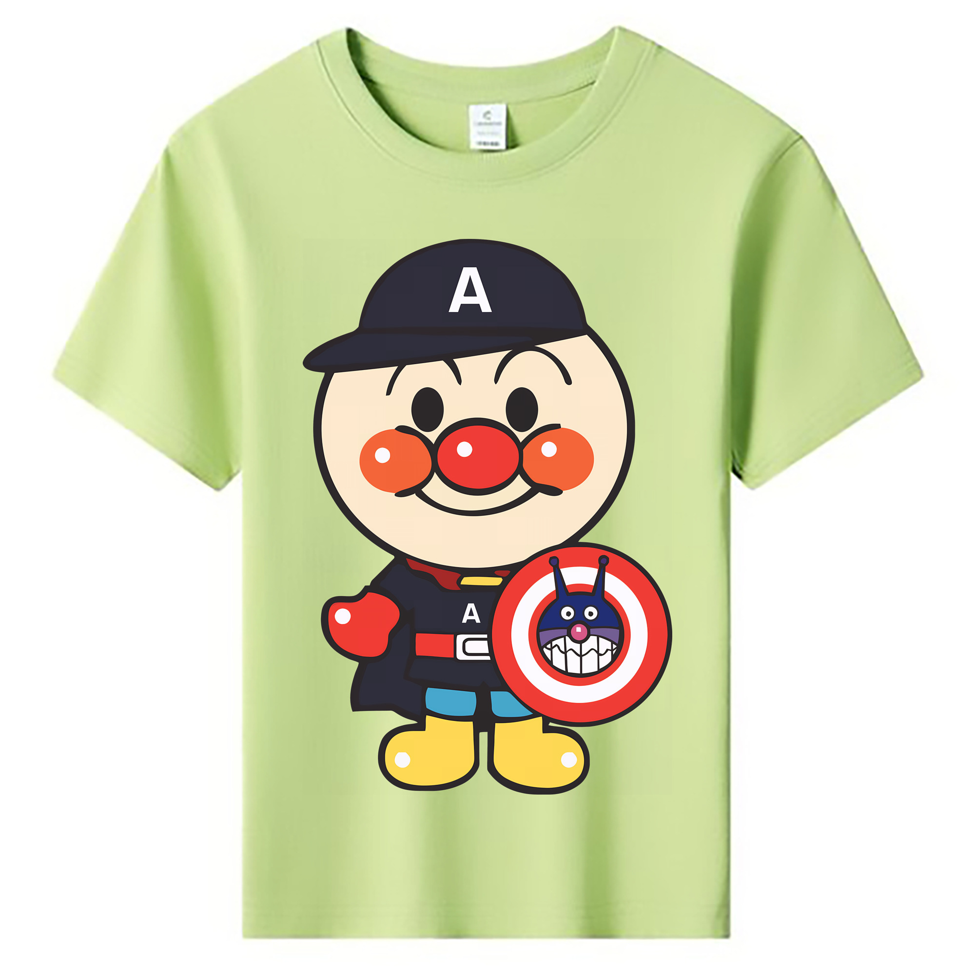 （画像用） アンパンマン Anpanman 綿100％キッズTシャツ（フロントプリント）